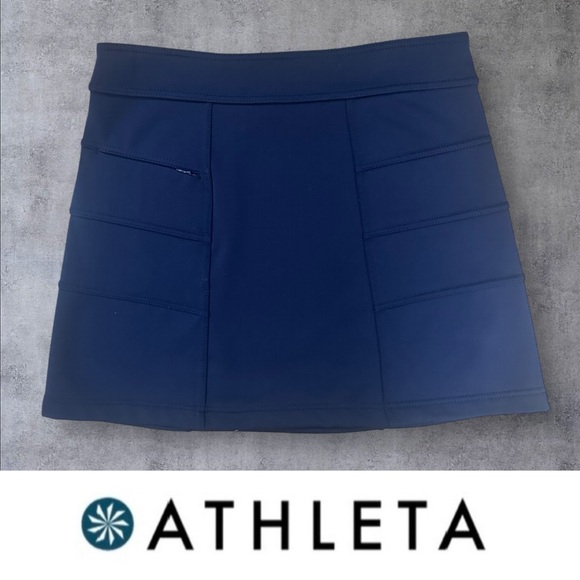 Athleta Dresses & Skirts - Athleta Navy Blizzard Skirt, Size M, MSRP $54